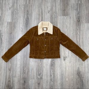 Forever 21 Corduroy Trucker Lined Jacket